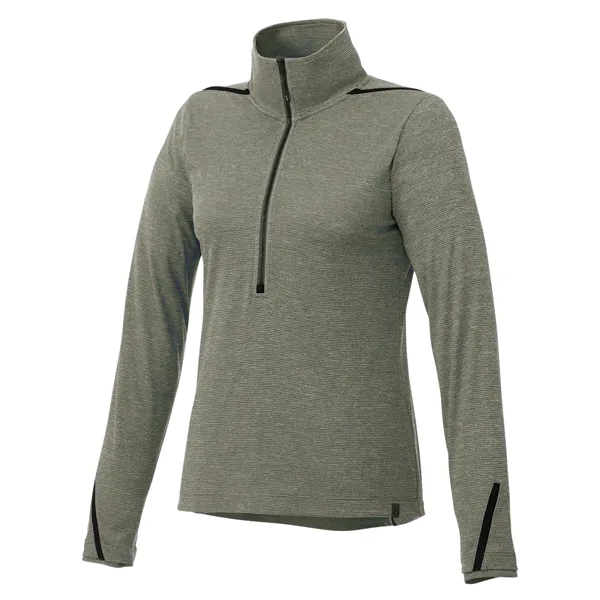 Loden Heather/Black (684) color option for Women's Dege Eco Knit Half Zip