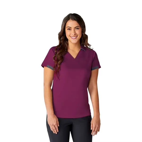 Maroon/Grey Storm (384) color option for Women's Cerrado Ss Polo
