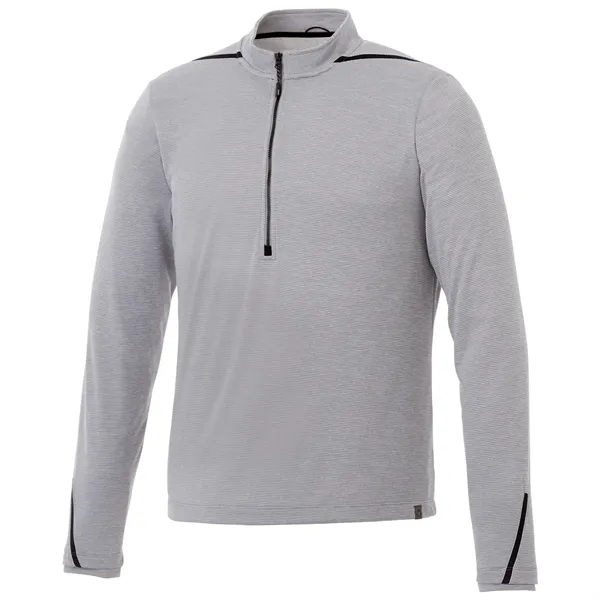 Heather Grey/Black (932) color option for Men's Dege Eco Knit Half Zip