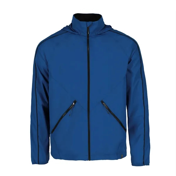 Metro Blue/Black (550) color option for Men's Rincon Eco Packable Lightweight Jacket