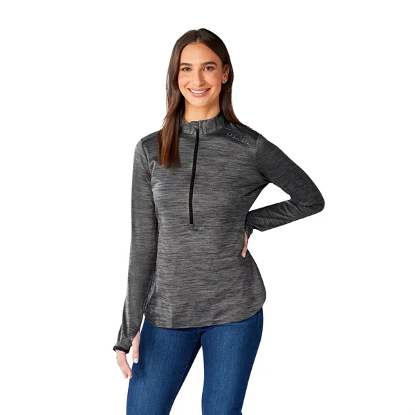 Heather Dark Charcoal (988) color option for Women's Mather Knit Half Zip