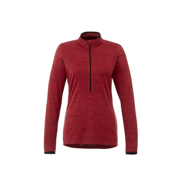 Team Red Heather (358) color option for Women's Mather Knit Half Zip