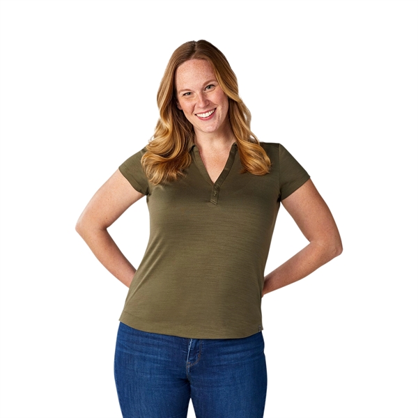 Loden (684) color option for Women's Amos Eco Ss Polo