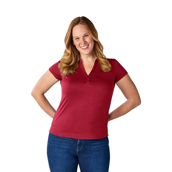 Vintage Red (369) color option for Women's Amos Eco Ss Polo