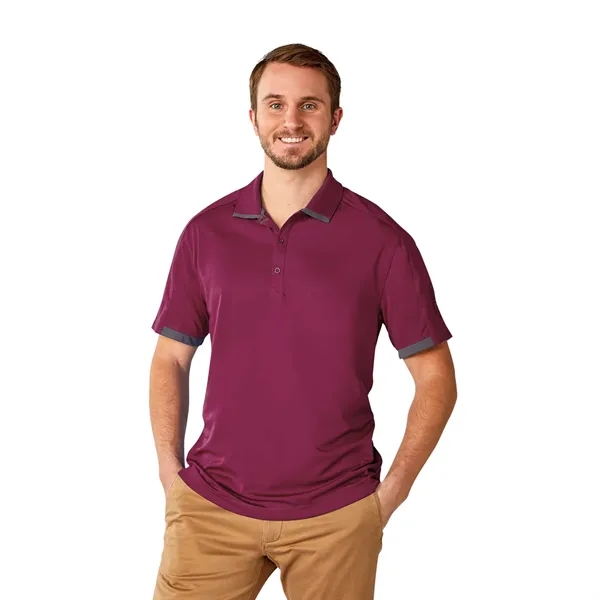Maroon/Grey Storm (384) color option for Men's Cerrado Ss Polo
