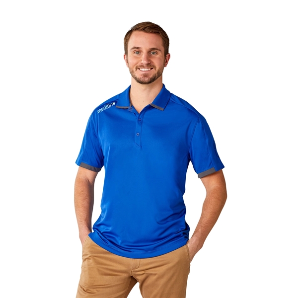 New Royal/Grey Storm (561) color option for Men's Cerrado Ss Polo