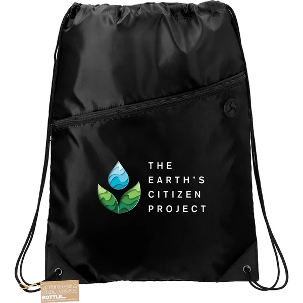 Black (Bk) color option for Robin Rpet Drawstring Bag