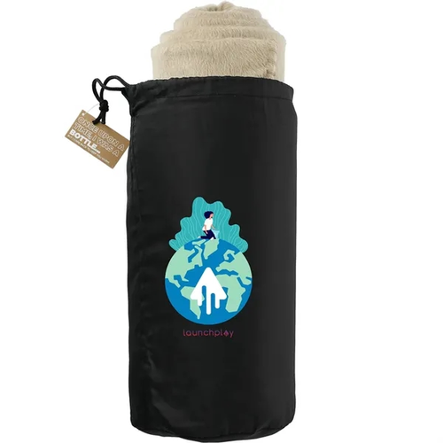 Main photo of 100% Recycled Pet Fleece Blanket With Rpet Pouch