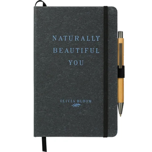 Photo of Fsc® Mix 5.5" X 8.5" Recycled Leather Bound Journa