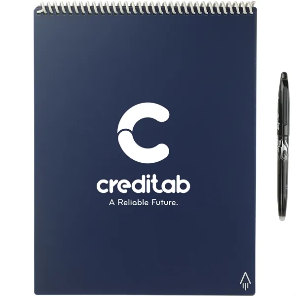 Navy (Ny) color option for Rocketbook Letter Flip Notebook Set
