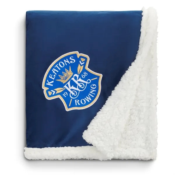 Navy (Ny) color option for Field & Co. 100% Recycled Pet Sherpa Blanket