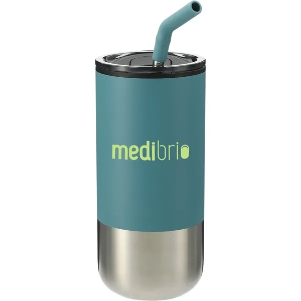 River Green (Rvgr) color option for Lagom 16oz Tumbler W/ Ss Straw