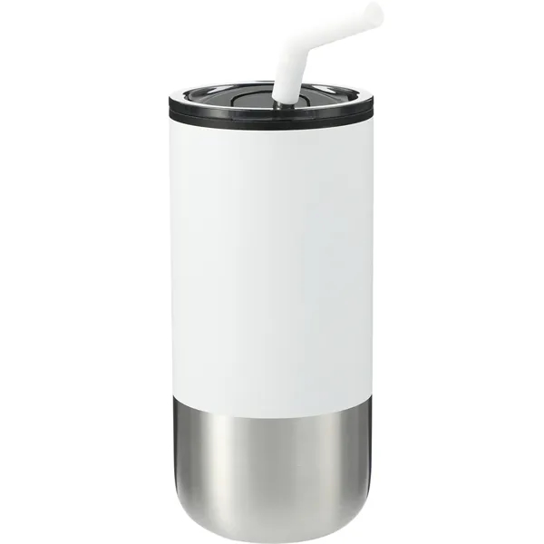 White (Wh) color option for Lagom 16oz Tumbler W/ Ss Straw