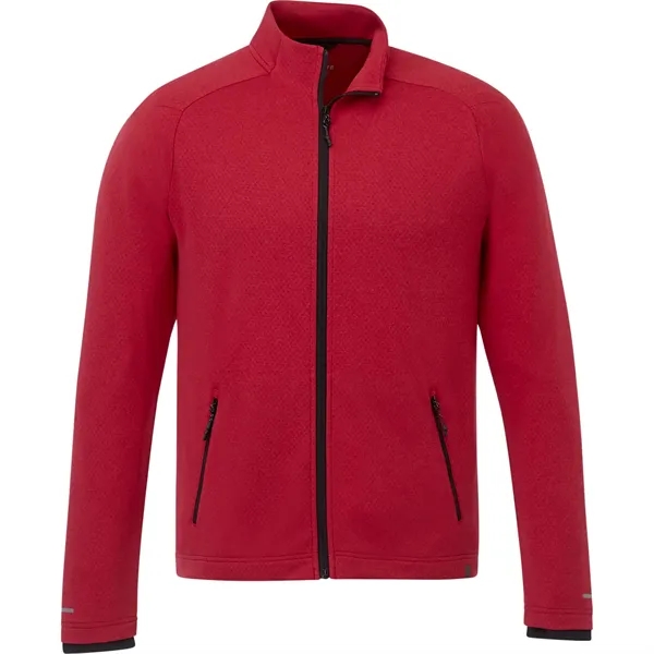 Team Red Heather (358) color option for Men's Asgard Eco Knit Jacket