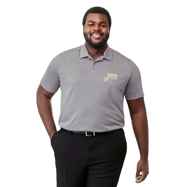 Heather Grey (932) color option for Men's Dege Eco Ss Polo