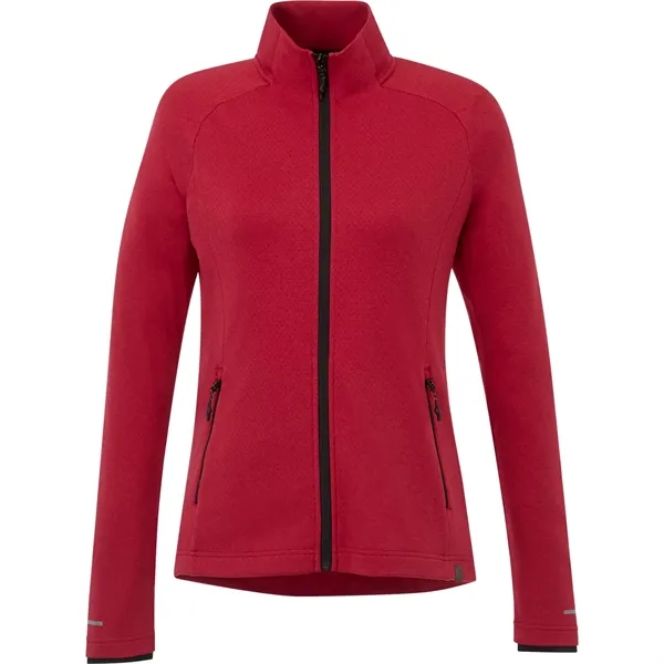 Team Red Heather (358) color option for Women's Asgard Eco Knit Jacket