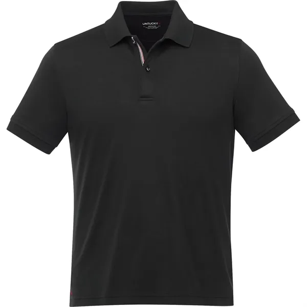 Black (995) color option for Untuc Kit Damaschino Short Sleeve Polo Men's