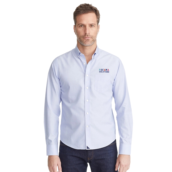 Untuckit Blue (487) color option for Untuc Kit Hillside Select Wf Long Slv Shirt Men's