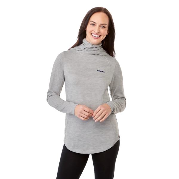 Light Grey Heather (935) color option for Women's Sira Eco Knit Hoody