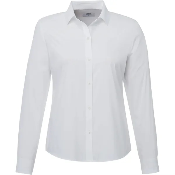 White (125) color option for Untuc Kit Bella Long Sleeve Shirt Women's