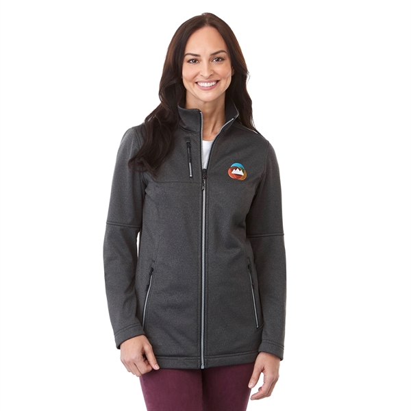 Heather Dark Charcoal (988) color option for Women's Joris Eco Softshell Jacket