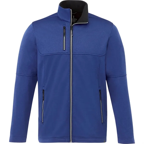 Metro Blue Heather (550) color option for Men's Joris Eco Softshell Jacket