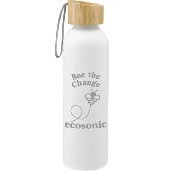 White (Wh) color option for Ryze Aluminum Bottle 22 Oz W/ Fsc® 100% Bamboo Lid