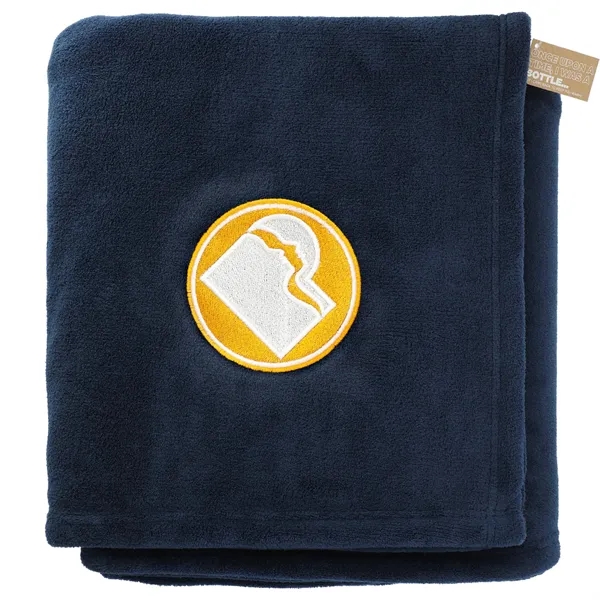 Navy (Ny) color option for Recycled Pet Oversized Coral Fleece Blanket