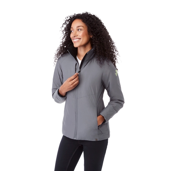 Steel Grey (945) color option for Women's Kyes Eco Packable Insulated Jacket