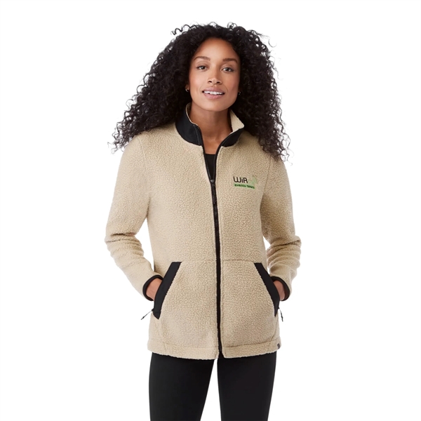 Desert Khaki/Black (169) color option for Women's Kahuzi Eco Full Zip Sherpa