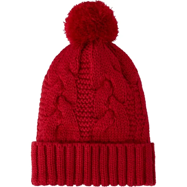 Team Red (358) color option for Unisex Divergent Knit Pom Beanie