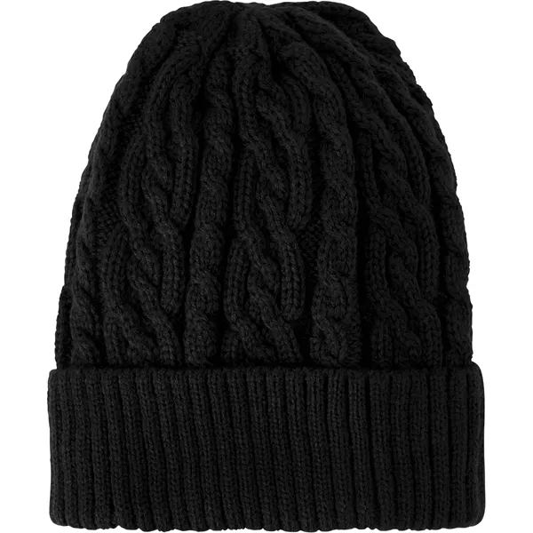 Black (995) color option for Unisex Optimal Knit Cuffed Beanie