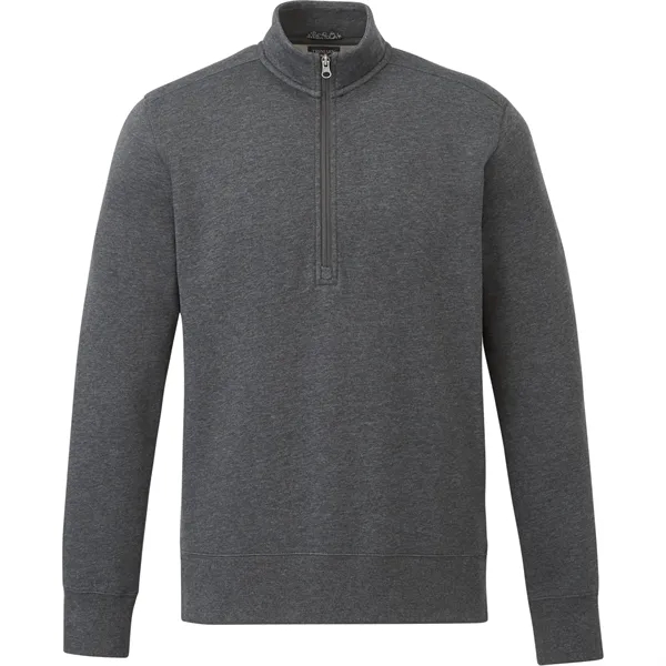 Heather Dark Charcoal (988) color option for Men's Dayton Fleece Half Zip