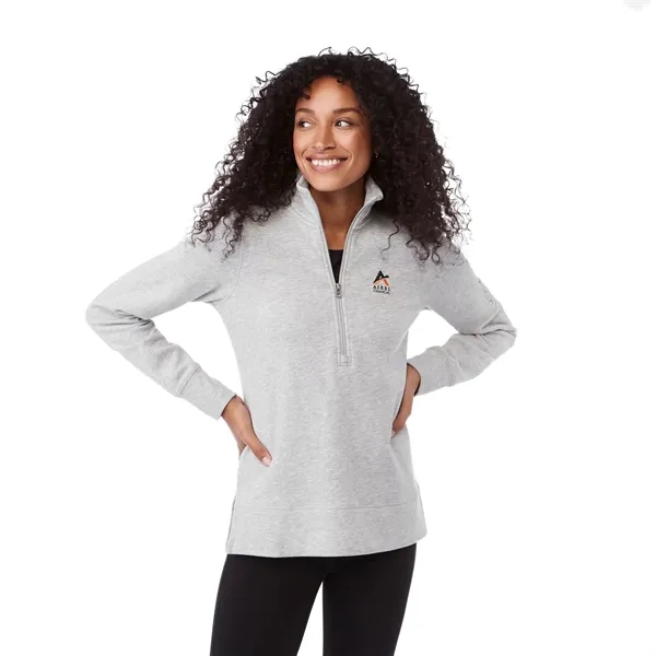 Heather Grey Secondary (915) color option for Women's Dayton Fleece Half Zip
