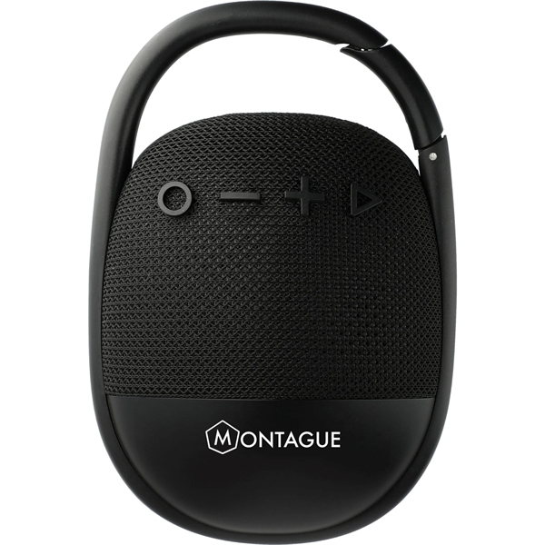 Black (Bk) color option for Fabric Clip Waterproof Bluetooth Speaker
