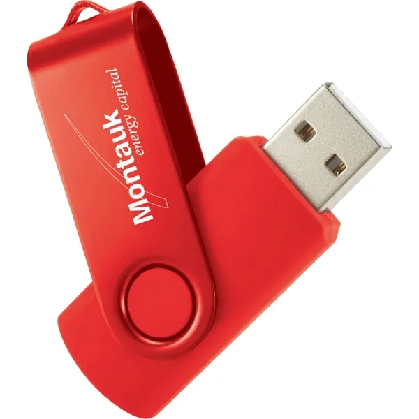 Corporate Red color option for Rotate 2 Tone Flash Drive 4 Gb
