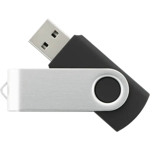Black (Bk) color option for Rotate Flash Drive 16 Gb