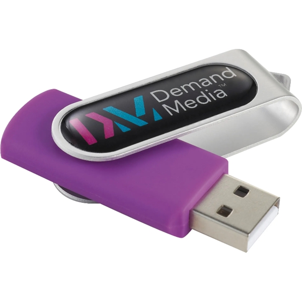 Purple (Pp) color option for Domeable Rotate Flash Drive 1 Gb
