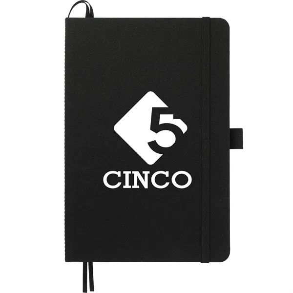 Black (Bk) color option for Fsc® 5.5" X 8.5" Recycled Marine Bound Journal