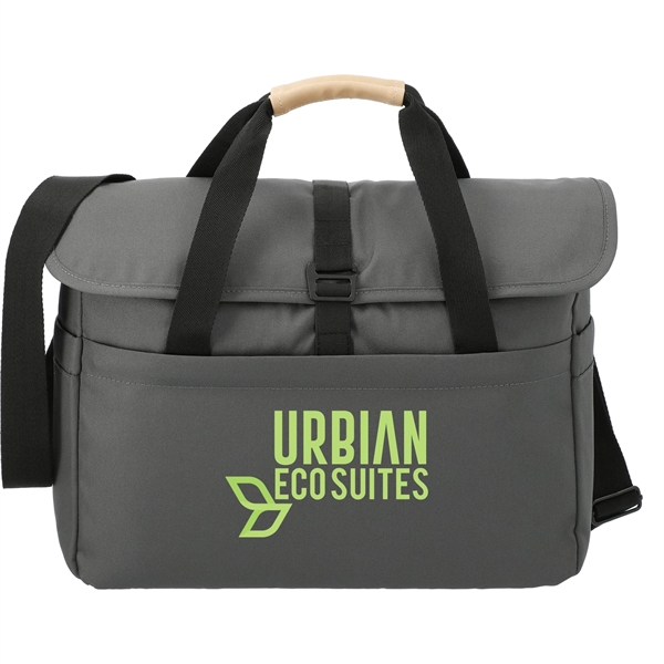 Charcoal (Ca) color option for Aft Recycled 15" Computer Messenger Bag
