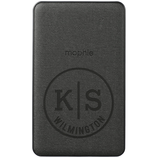 Black (Bk) color option for Mophie® Snap+ Mini 5000 M Ah Wireless Power Bank
