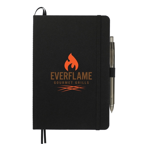 Black (Bk) color option for 5.5" X 8.5" Recycled Marine Bound Journal Set