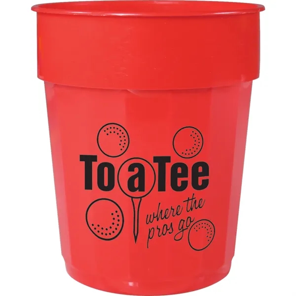 Red (Rd) color option for Fluted 16oz Stadium Cup