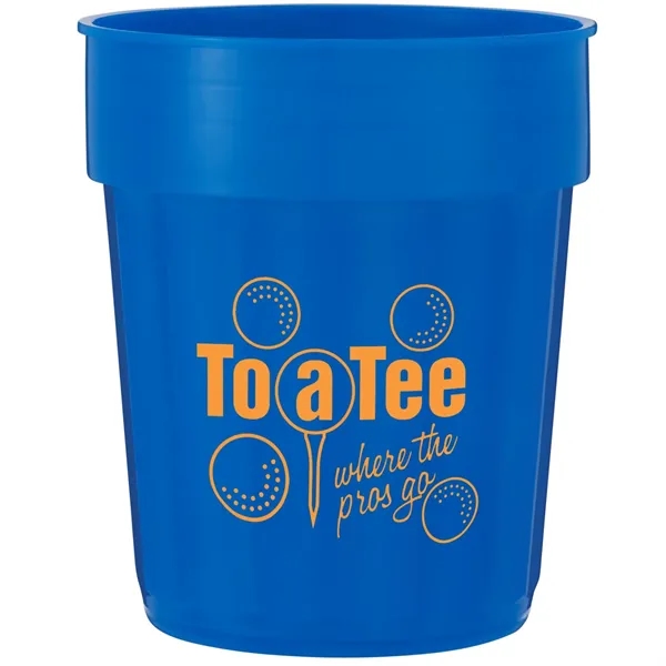 Translucent Blue (Tbl) color option for Fluted 16oz Stadium Cup