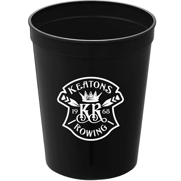 Black (Bk) color option for Solid 16oz Stadium Cup
