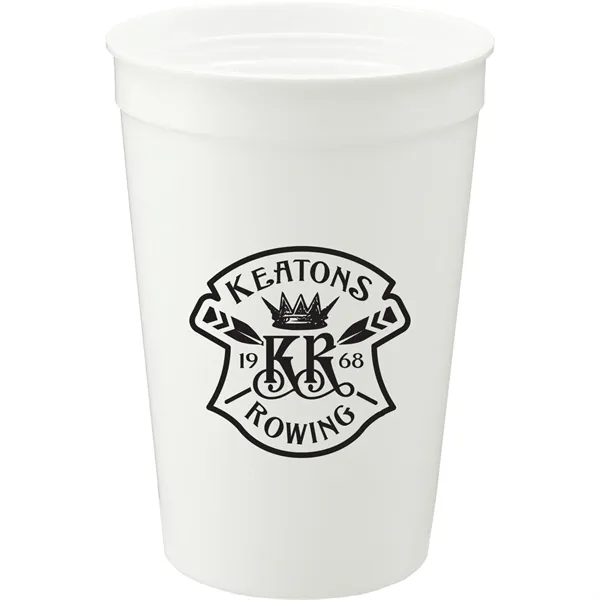 White (Wh) color option for Solid 16oz Stadium Cup