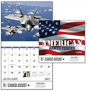 Photo of American Armed Forces Stapled Calendar