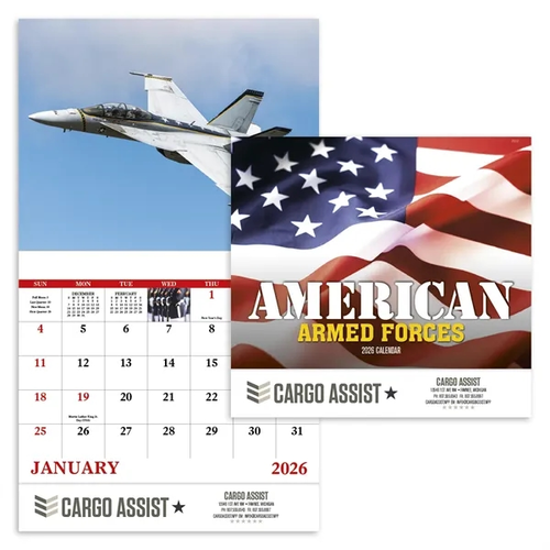 Main photo of American Armed Forces Stapled Calendar