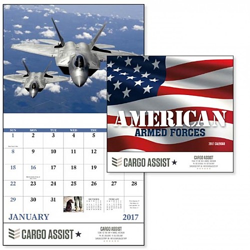 Photo of American Armed Forces Stapled Calendar