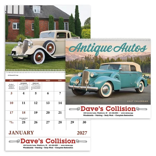 Main photo of Antique Autos Spiral Calendar